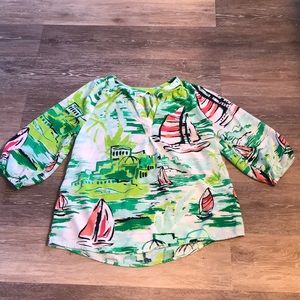 Crown & Ivy sailboat top!  Size Small!